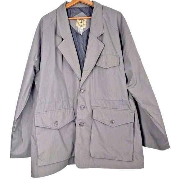 MENS Haband TRAVELERS Button Light Jacket Coat XL Beige Tan Lined Pockets